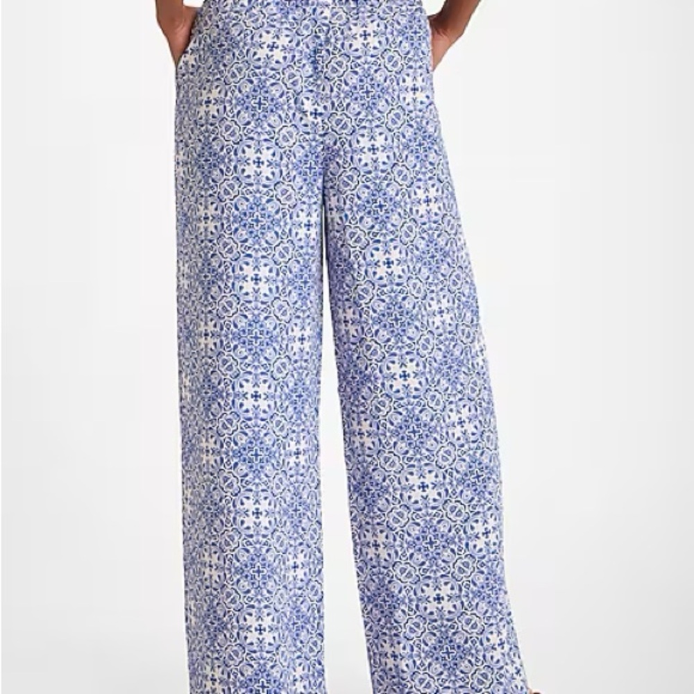 Express Blue Patterned Trousers - image 2